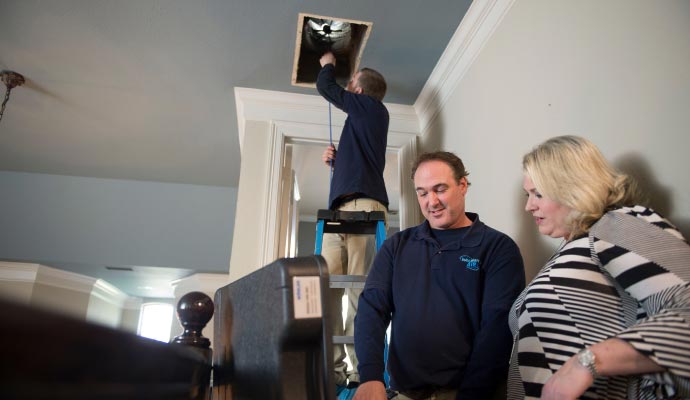 Professional air duct cleanup service