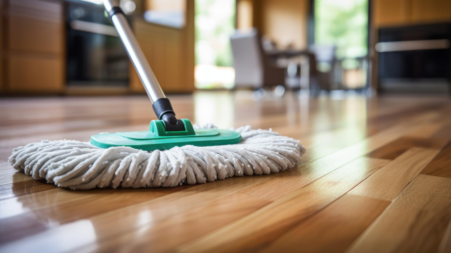 mopping floor