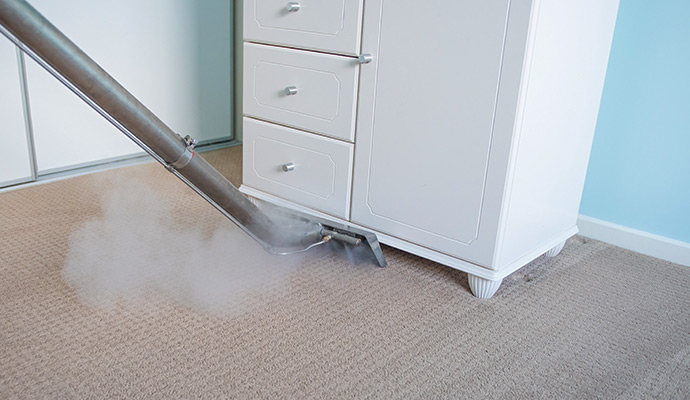 Carpet steam cleaning service