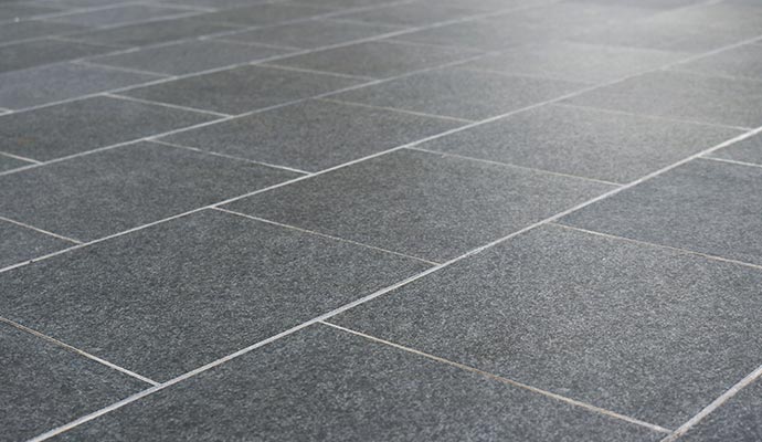 Clean granite floor