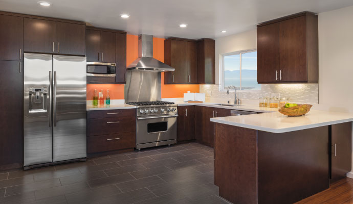 Clean kitchen floor
