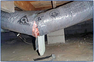 Duct breaking down