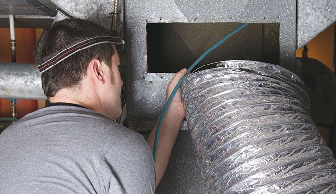 Professional duct cleaning service
