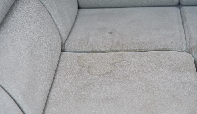 Stained upholstery