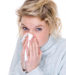 Women Sneezing