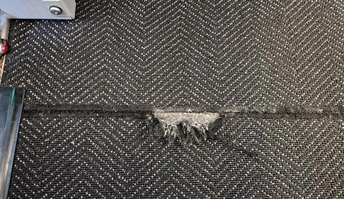 damaged carpet