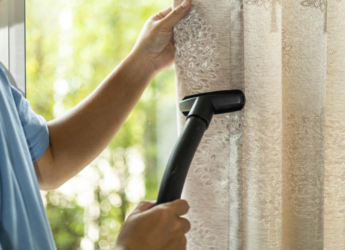 Drapery cleaning