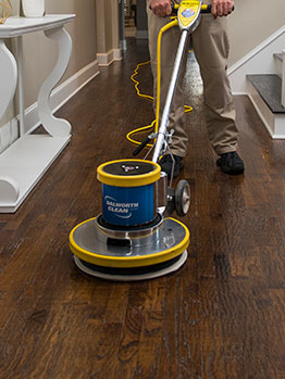Cleaning wooden floor