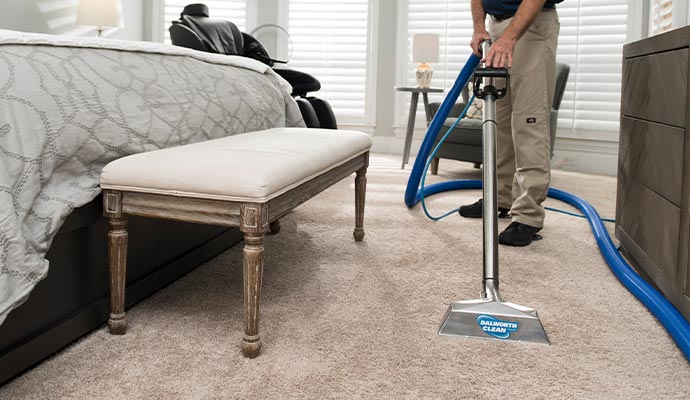 professional carpet cleaning with vacuum cleaner