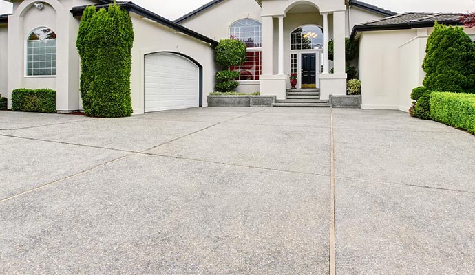 House with concrete polishing floor