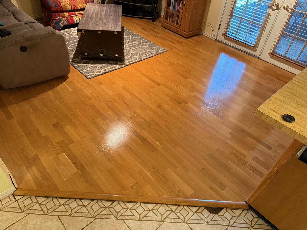 Wood Floor After Buffing by Dalworth