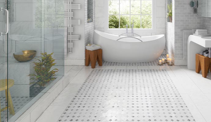 Bathroom floor cleaning service