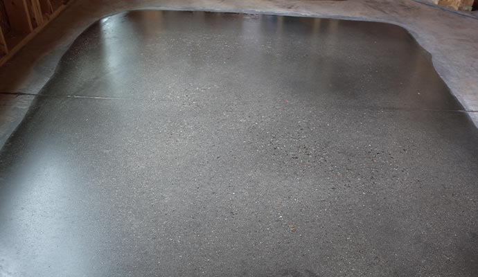 Polished concrete floor