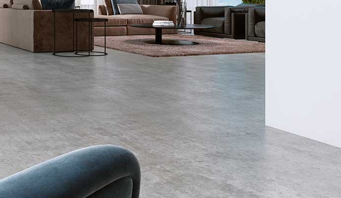 Polished concrete floor