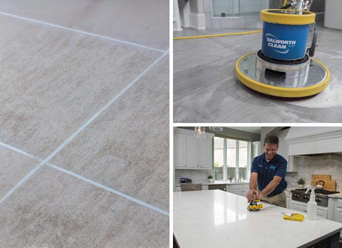 Professional kitchen surface restoration and tile sealing