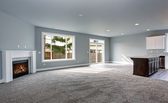 clean carpet in a living room area