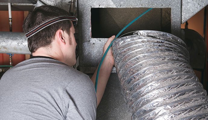 Residential air duct cleaning service