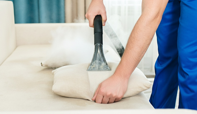 Throw pillows steam cleaning service
