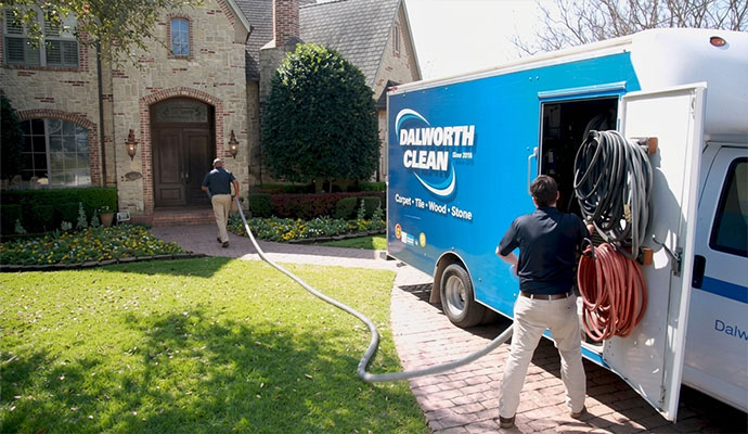 Dalworth clean service truck on site