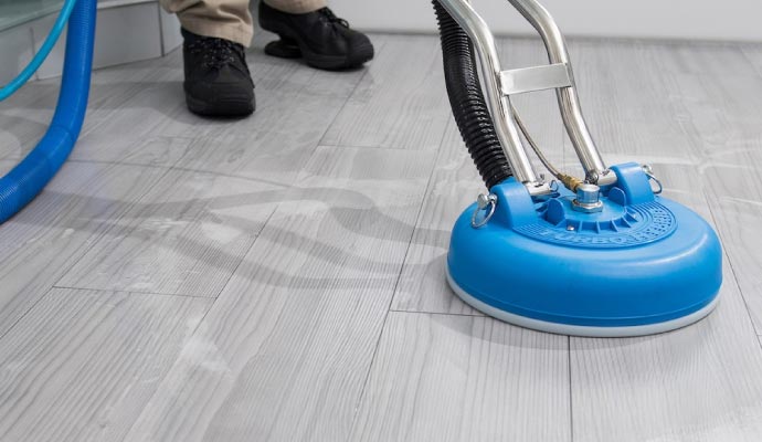 Marble floor cleaning