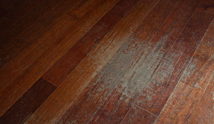 Faded wooden floor